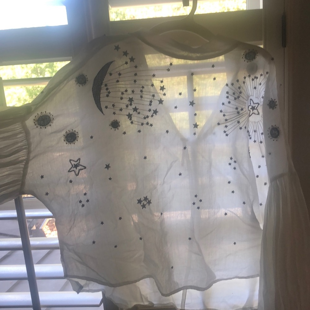 FREE PEOPLE DELICATE STAR SHIRT